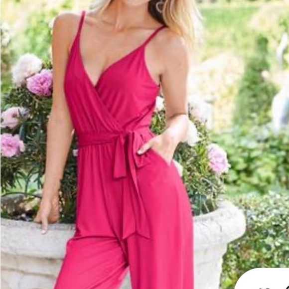 VENUS, Hot Pink, Jumpsuit, Size Large - Picture 1 of 4